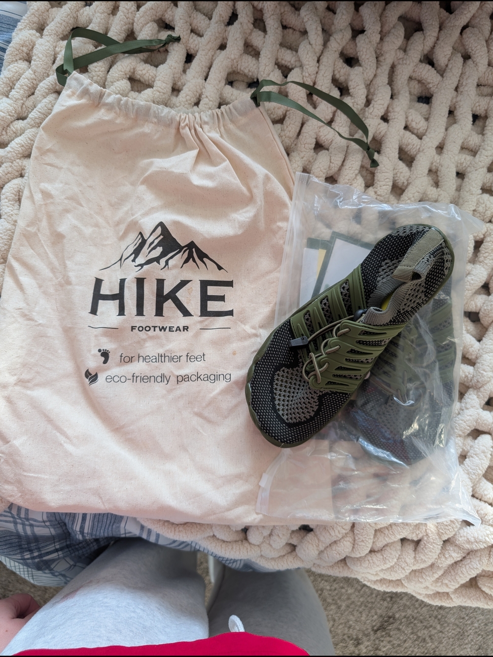 NEW HIKE Footwear Green Hiking & Walking Barefoot Shoes